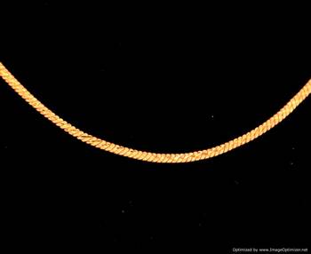 Gold Look Fine Pendant Chain / Necklace 2