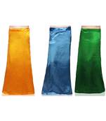 Muticolor Satin Petticoat