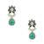 Red Green Antique Victorian Dangle Earrings Jewellery for Women - Orniza