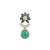 Red Green Antique Victorian Dangle Earrings Jewellery for Women - Orniza