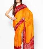 Satin Crepe Traditional pIla Saree