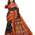Black printed cotton saree with blouse