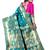 Light blue woven art silk saree with blouse