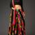 Multicolour printed silk semi stitched lehenga choli