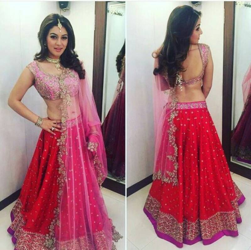 Pink Embroidered Art Silk Wedding Lehenga Choli