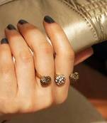 Hearts Double Finger Ring