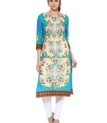 Multicolor printed Cotton stitched kurti