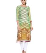 Multicolor printed Cotton stitched kurti