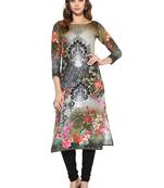 Multicolor printed Cotton stitched kurti