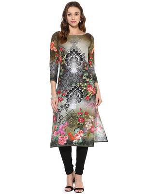 Multicolor printed Cotton stitched kurti 2