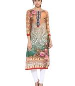Multicolor printed Cotton stitched kurti