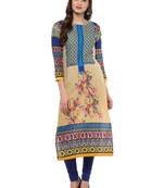 Multicolor printed Cotton stitched kurti