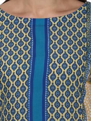 Multicolor printed Cotton stitched kurti 6