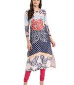 Multicolor printed Cotton stitched kurti