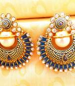 Blue Enamel Earrings