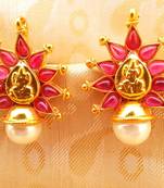 Pink Kemp Laxmi Temple Studs
