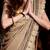 Indian Replica Ethnic Malaika Red Brown Lenin Jute Chiffon Saree