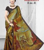 Exclusive Printed Bahubali Designer saree with Blouse for Indian Women