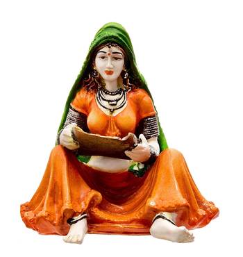 Lady with Supda (Best for Home Decoration/Office Decoration) 1