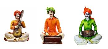 Set of 3 Rajasthani Idols for Home Decor/Decor/Gifting Option/Best for Office Decor 1
