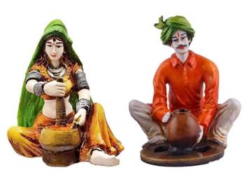 Rajasthani Couple Making Mirchi  and  Pottery 1
