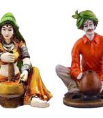 Rajasthani Couple Making Mirchi  and  Pottery