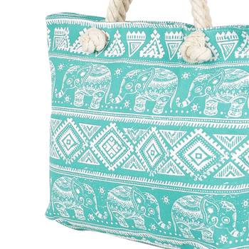 Fantastic Blue Contemporary Print Handbag 4