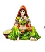 Polyresine Set of 3 Rajasthani Showpiece