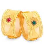 Fascinating Jalebi Gold Plated LCT Stone Bangles For Women Pack Of 2