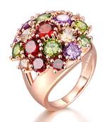 Multicolor Cubic Zirconia Rings