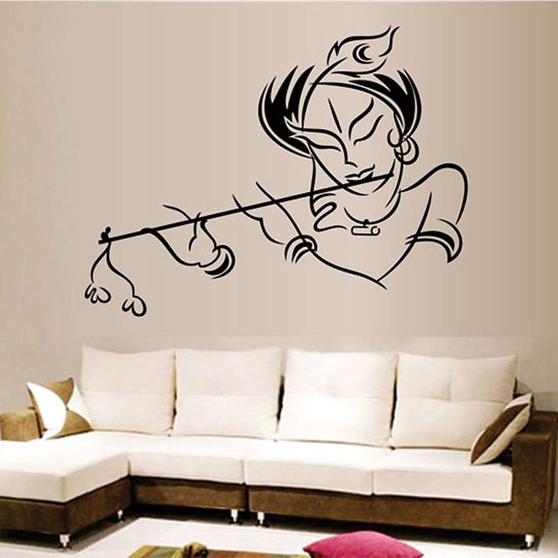 Wall Stickers Wall Quote Wall Stickers Krishna Modern Art