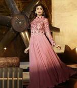 Glorious Neck Embroidered Shilpa Shetty In – Light Pink Anarkali Suit