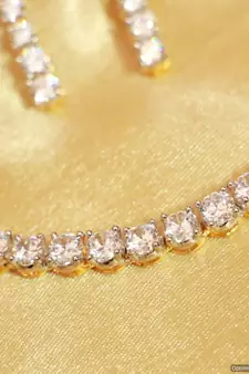 Single Line Diamond Elegant Necklace Set