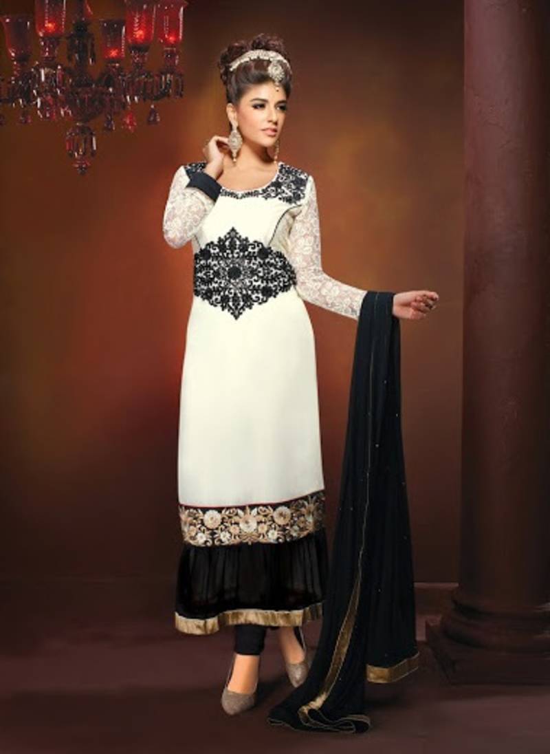 Fabulous designer straight ethnic salwar kameez