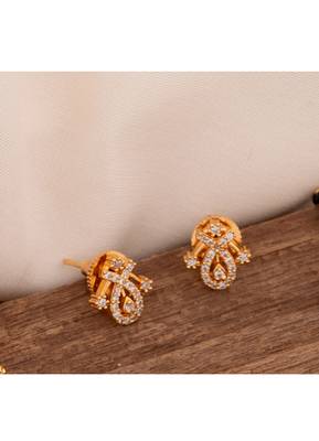 Diamond earrings SMALL Bush type one gram gold 1