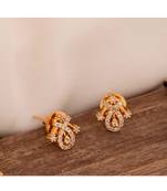 Diamond earrings SMALL Bush type one gram gold