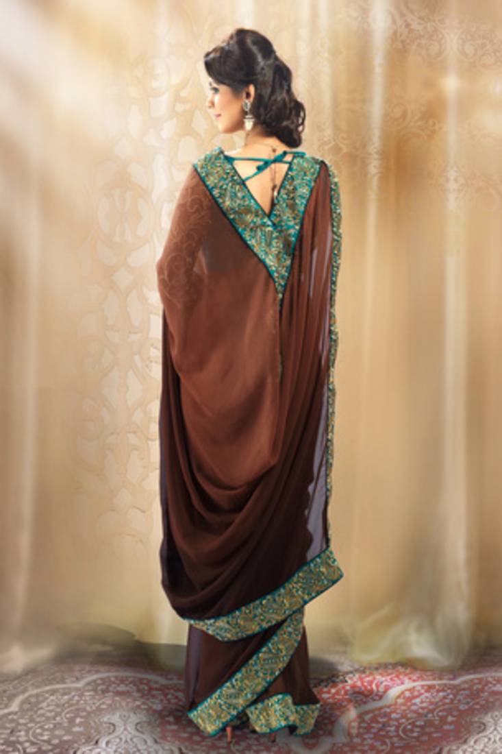 Indian Saree For Women Printed Georgette Light Weight Jari Party
