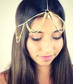 Gold Chains Kundan Drop Mathapatti