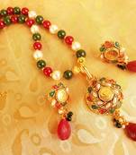 Beautiful Multicolor Beaded Temple Jewellery