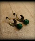 S stud dark green small mo