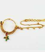 Gold Platted rajasthani nose ring nath