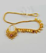 Gold Platted rajasthani nose ring nath