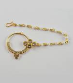 Gold Platted rajasthani nose ring nath