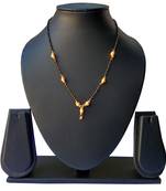 Gold topaz mangalsutra