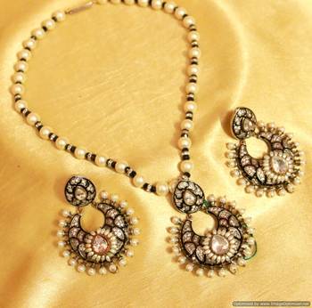 Victorian Look Meenakari Necklace Set 1