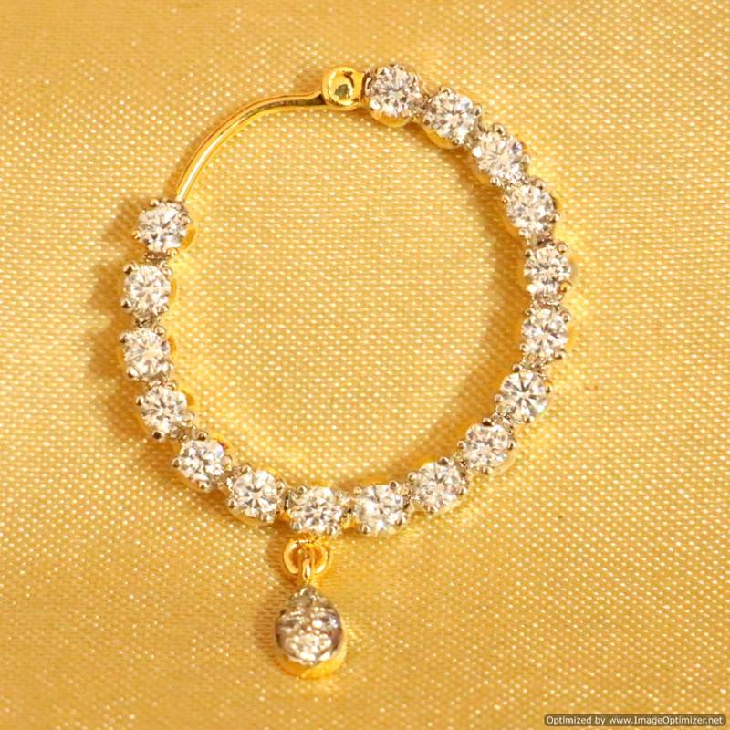Diamond look Big Marathi Nose Ring