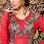 Lovely Maroon Georgette Silk Fancy Suit with Embroidery work