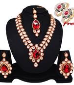 Red diamond necklace-sets