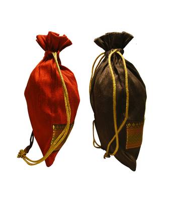 Clean Planet Orange  and  Brown Vibrant Potli 2