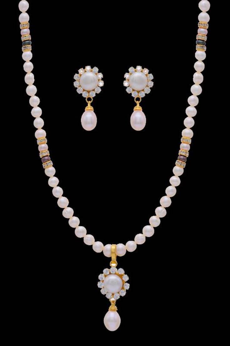 NATURAL PEARLS EARLS SET FROM HYDERABAD Hyderabad Jewels And Pearls